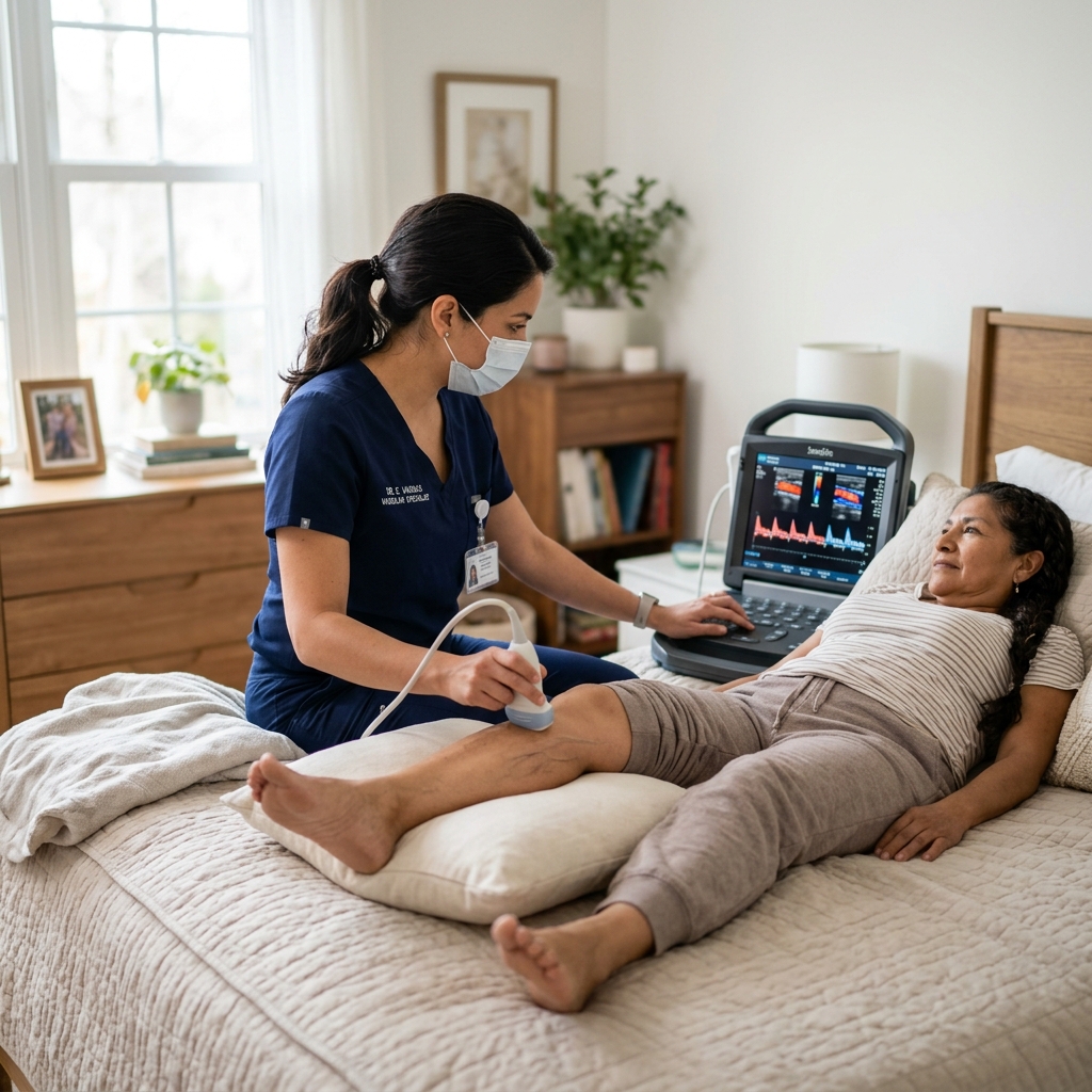 Estudio Doppler vascular en clínica o domicilio